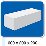 Gạch  AAC kích thước 600x200x200
